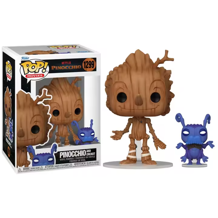 Funko Pop! Pinocho - Pinocho y Pepito Grillo 67388, Nº1299 - 1