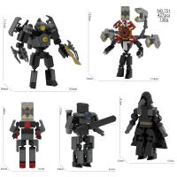 Bloques De Construcción Skibidi Toilet Drill Man Block Titans Speaker Man Clock Para Jóvenes De 14 Años O Más Plástico ABS Compatible Con Lego - details 13