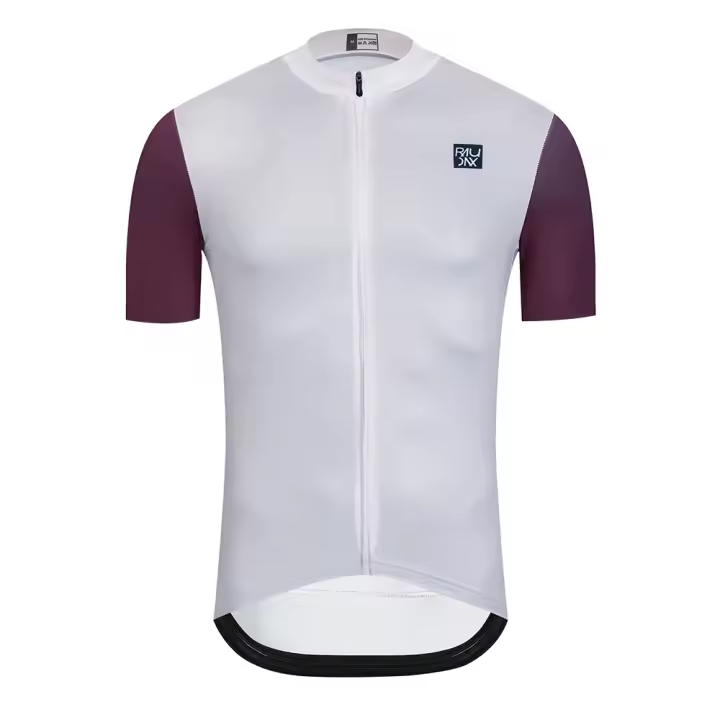 Camiseta De Ciclismo Para Hombre Raudax Verano Manga Corta Transpirable Con Bolsillos Reflectante Quick Dry Polyester MTB MOV - 1