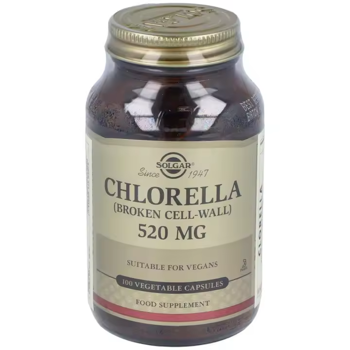 Solgar Clorela De Pared Celular Rota 520Mg 100Vcaps - 1