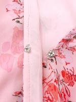 Vestido A-Line De Pierna Larga Para Mujer Con Estampado Floral Elegante Cuello V Manga Corta Estilo Casual Vestido De Verano Primavera - details 29