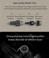 Cargador De Coche Original Xiaomi 100W Doble USB Carga Rápida Mi Car Charger USB-A USB-C Salida Dual Con Luz LED Y Cable De 5A - details 3