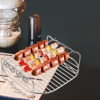 Soporte De Acero Inoxidable Para Asar Y Air Fryer Estilo De Barbacoa Doble Piso Resistente Y Duradero Para Hornear En Casa - details 6