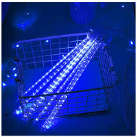 Luces De Lluvia De Meteoros LED Para Árbol De Navidad Fiesta De Vacaciones Decoración De Jardín Exterior Lámpara De Hidraulica De Navidad 30/50CM - details 5