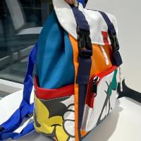 Mochila Disney Para Niños Con Diseño De Mickey Correa Desenrollable Estudiantil Moda Bolsa Escolar Material Nylon - details 1