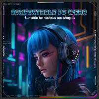 Auriculares De Juego ONIKUMA X31 Con Iluminación RGB Y Sonido Surround Over-Ear Para PC PS5 PS4 Xbox Cableado Compatible Con Plataforma De Gaming - details 5