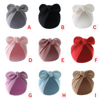 Gorro De Bebé Recién Nacido Niños Infantil Accesorios De Cabello Enredado Gorro De Turbante Para Niños Y Niñas Algodón Sólido - details 0