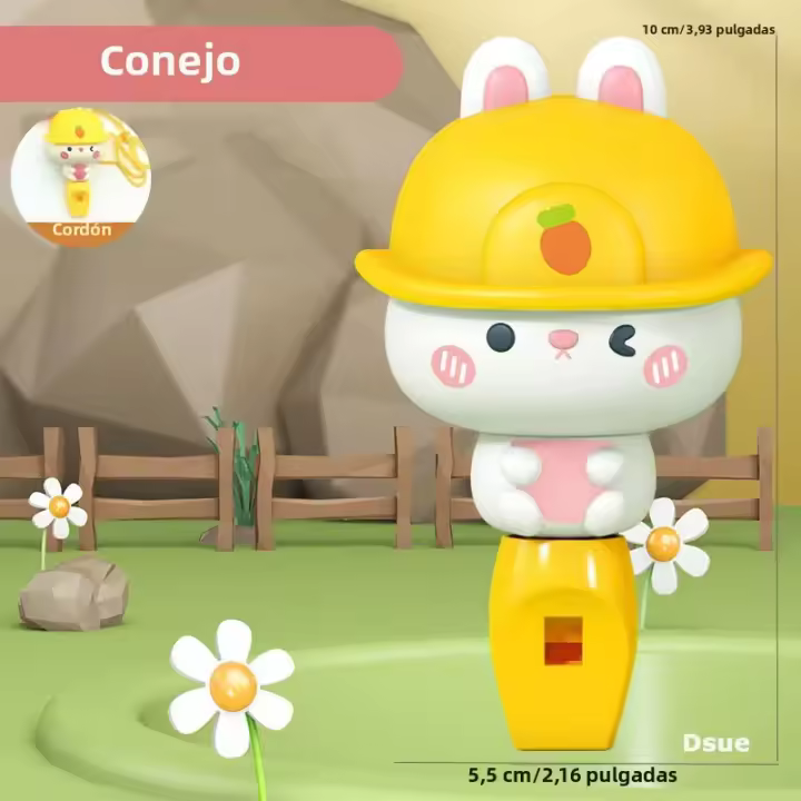Juguete Musical Para Niños Instrumento De Aprendizaje Temprano Conejo Liebre Bebé Silbato Dinosaurio/Cachorro Regalo Para Niños - 1