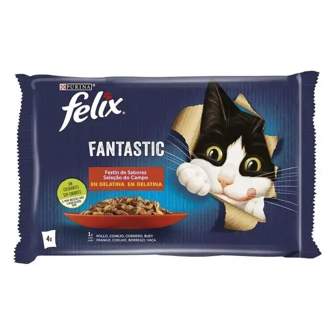 FELIX Fantastic Festín de Sabores en Gelatina (48 x 85 gr) - 1