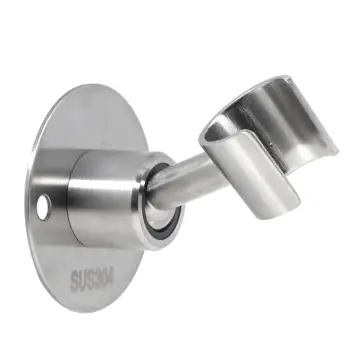 Soporte De Ducha Universal Ajustable En Ángulo – Brazo Plateado Con Manguera Desmontable
