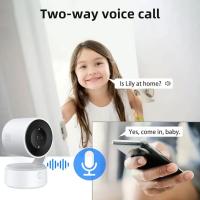 Monitor De Bebé Con Llamada Automática Y Cámara PTZ WiFi IP 5MP De Tuya Audio Bidireccional Seguridad CCTV Vigilancia Interior Y Exterior - details 2