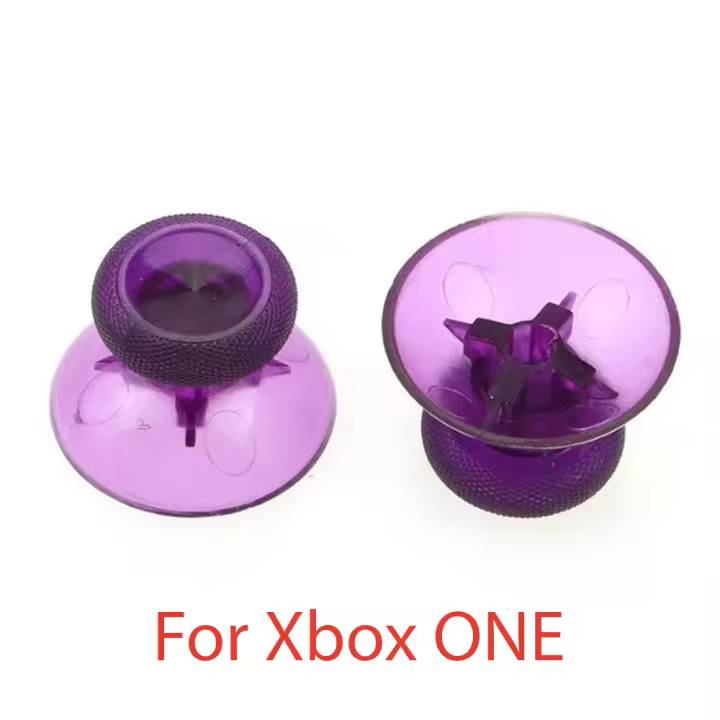 2x JOYSTICK XBOX ONE STICK VIOLETA TRANSPARENTE MANDO BOTONES L3 R3 PALANCAS - 1
