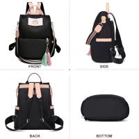 Bolso de moda Mochilas Negries Bolso bandolera de viaje Bolso de Hombre para Niños Bolso imperable de nylon Oxford Bolsos de Lona Casuales - details 0