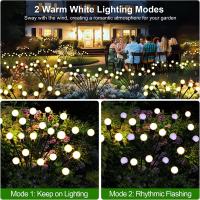 10 Pack Luces Solares Para Jardín Diseño De Hoja Mejorado Luces Exteriores Para Jardín Con Luz LED Duraderas Y Modernas - details 3