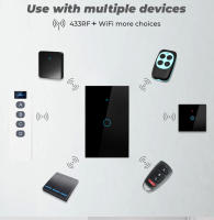 Interruptor De Pared Inteligente WiFi Tuya App 1/2/3 Ganas Sin Cable Neutro Luces LED Controladas Por Alexa Y Google Home - details 3