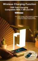 Lámpara Flotante De Luces Decorativas Con Cargador Inalámbrico De 10 W Desmontable Para Dormitorio/office Diseño Novelo - details 2