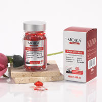Suero vitamínico para cabello dañado y encrespado, suero para el cuidado del cabello con aceite de argán, vitaminas A, C, E, provitamina. B5 Cuidado del cabello seco (40 unidades rojas (1 paquete)) - details 12