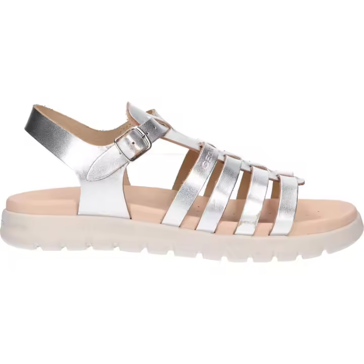 Sandalias de Niña geox J35GSB 000CF J SANDAL SOLEIMA GIR C1007 SILVER - 1