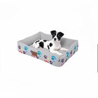 Jaula para perros, cálida cama para perros medianos y pequeños, funda extraíble, lavable a máquina, cama de felpa para mascotas - details 1