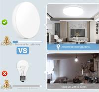 Lámpara De Techo LED Ultrafina Y Redonda Para Habitación Iluminación Moderna Para El Hogar Fijación En La Superficie Incluye Bombilla - details 1