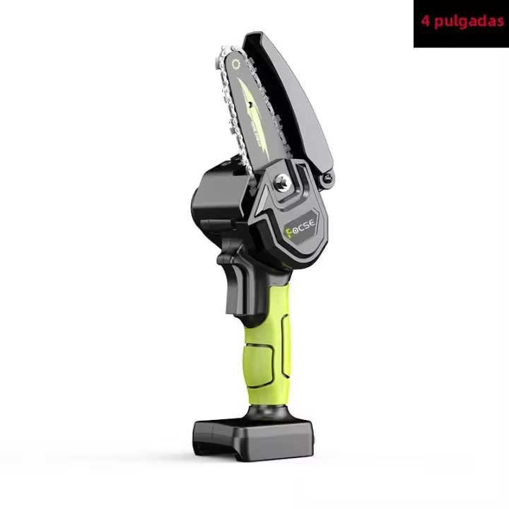 Motosierra Mini Recargable De 4/6 Pulgadas Para Jardín Potente Herramienta Eléctrica Portátil Corte Potenciado Por Batería De 18V Para DIY En El Hogar - 1