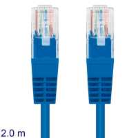 Nanocable 10.20.0402-BL 2m Cat.6 Cable de Red RJ45 Macho LAN Azul para PC Portátil TV Consolas Latiguillo Ethernet Internet Local Area Network UTP - details 2