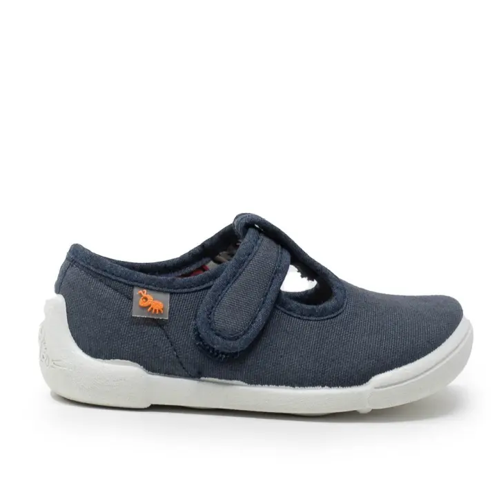 VULLADI 7775 JEANS Zapatillas de lona niño 35360 25V BOBITA VELCRO JEANS - 1