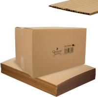 Quijote Paper World Pack 12 Cajas de Cartón 30x20x15cm - Cajas Multiusos, Mudanza, Embalaje, Almacenaje, marrón, diferentes tamaños, capacidad, calidad, dureza, pedidos, encargos, paquetes, envíos, transporte, mudanzas, embalaje, biodegradable, reforzado - details 0