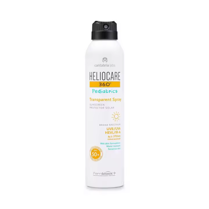 Heliocare 360º Pediatrics transparent Spray 200ml fotoprotector SPF50+ fácil aplicación. - 1