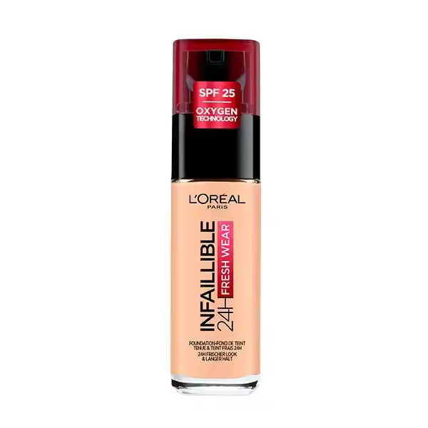 BASE L'OREAL INFAILLIBLE 24H FRESH WEAR 180 SABLE ROSÉ 30ML - 1