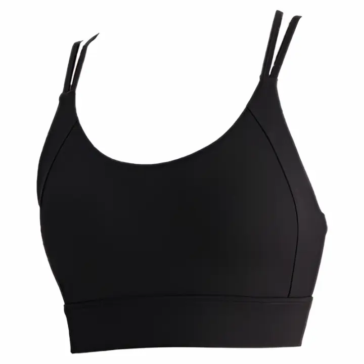 Sujetador Deportivo Para Mujer De Alta Resistencia Y Protección Contra Golpes Con Tirantes Finos Y Espalda Cruzada Para Belleza Y Comodidad Durante El Fitness - 1