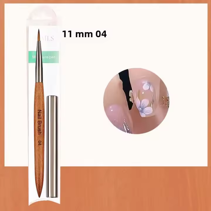 Set De Pinceles Para Arte De Uñas 12pcs Línea De Uñas Pincel Para Dibujar Acrílico UV Gel Ombre Herramienta De Manicura Pincel De Uñas - 1