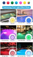 Luz Submarina LED RGB 12V Para Piscina 18W 25W 35W 45W Decoración De Fiesta Con Control Remoto Para Fuente Y Piscina - details 6