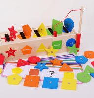 Juguetes De Madera Para Bebés Montessori Actividades De Aprendizaje Temprano Juego De Pesca De Formas Y Colores Desarrollo De Habilidades Motoras Finas Edad Recomendada 3-6 Años - details 3