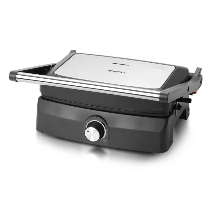 GRILL EMERIO CG-130861 23X14,5 INOX APERTURA 180º 750W - 1