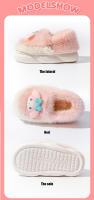 Zapatillas De Peluche Sanrio Para Niñas Con Suela Suave Y Antideslizante Diseño De Dibujos Animados Lindo Y Cálido Para Interior En Invierno - details 8