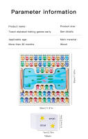 Juego De Pesca Magnético De Madera Montessori Para Bebés Juguete Educativo De Aprendizaje Preescolar Con Pez Alfabeto Conteo Y Rompecabezas Para Niños De 3-12 Años - details 9