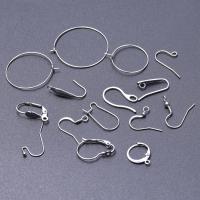50/100PCS Tenedores De Aretes De Acero Inoxidable Color Plata Para Fabricación De Joyas DIY Gancho De Hierro Para Aretes Suministros De Enlaces - details 2