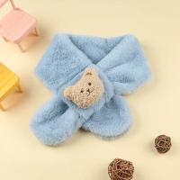 Bufanda De Peluche Oso Para Bebés Niños Y Niñas Niños Caliente Neckerchief Estilo Coreano Color Sólido Diversión De Invierno - details 5