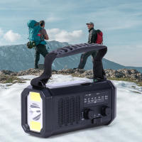 Radio De Emergencia Portátil Con Solar AM/FM Radio De Clima SOS Alarme Luz LED Impermeable Para Camping Al Aire Libre - details 2