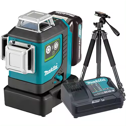 MAKITA - Nivel Láser Verde MAKITA SK700GD 3 Lineas 12V 2.0Ah + Batería + Cargador + Tripode - 1