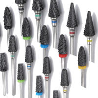 Broca De Uñas Cerámica Carburo Tungsteno Para Todas Las Máquinas De Uñas Accesorio De Manicura Para Taladro Eléctrico Cortador Apto - details 1