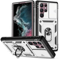 Funda Protectora 360 Grados Para Samsung Galaxy S24 S23 Ultra S22 plus S21 S23FE Note20 Ultra A54 A14 Con Cámara Slider Magnética Antisuciedad Antideslizante Doble Capa - details 11