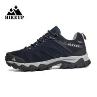 Zapatos De Senderismo De Cuero HIKEUP De Alta Calidad Duraderos Para Hombres Deportes Al Aire Libre Trekk Ing Subida Caza Zapatillas Respirables Talla True - details 16