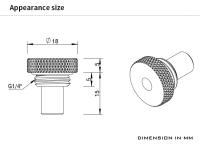 Sensor De Temperatura Barrow Con Conector G1/4'' Fitting Para Sistemas De Enfriamiento Por Enfriamiento Por Agua 10K 8mm(Short) 15mm(Long) Cable De 30cm TCWD-V1/TCWDL-V1 - details 3