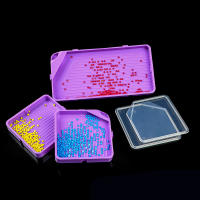 Kit De Accesorios Para Pintura Diamante 3pcs Con Bandeja De Gran Capacidad Y Tapas Claras Herramienta De Arte De Uñas Y Bricolaje Para Bordado Cruzado - details 8