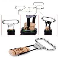 Abridor De Botellas De Vino Tres Puntas Profesional Para Vino Rojo Champán Espumoso Con Sellador De Botella Accesorio De Barra De Metal Aluminio - details 6