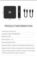 Adaptador De Coche 2 En 1 Wireless CarPlay Y Android Auto Negro Plug & Play Para iPhone Y Samsung Transforma Cableado a Inalámbrico Compatible Con Netflix YouTube Para Toyota Mazda Nissan Honda Y Más - details 10