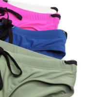 Bragas De Natación Para Hombre Estilo Low Rise Diseño Sólido Corto De Playa Bikini Móvil Briefs De Baño Push up Underpants - details 14