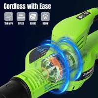 Soplador de aire inalámbrico 2 en 1, aspiradora eléctrica de 3000W, colector de polvo para ordenador, herramientas eléctricas para batería Makita de 18V, Cordless blower Aoplador de aire - details 3